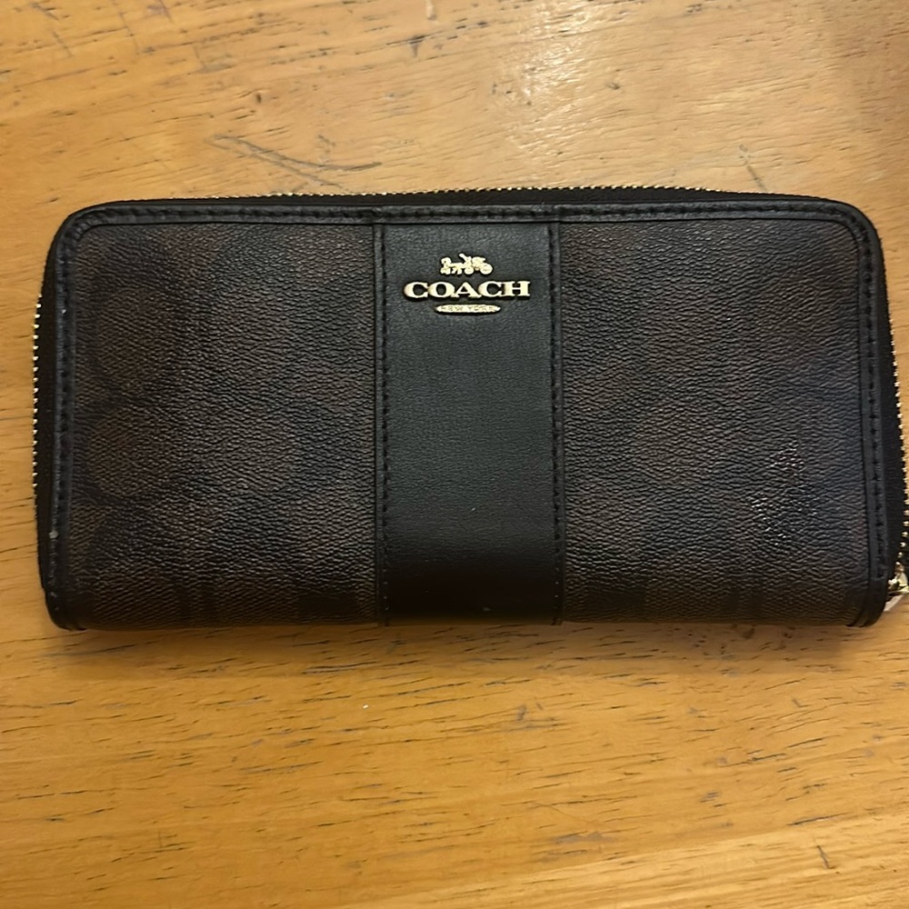 Brown coach wallet